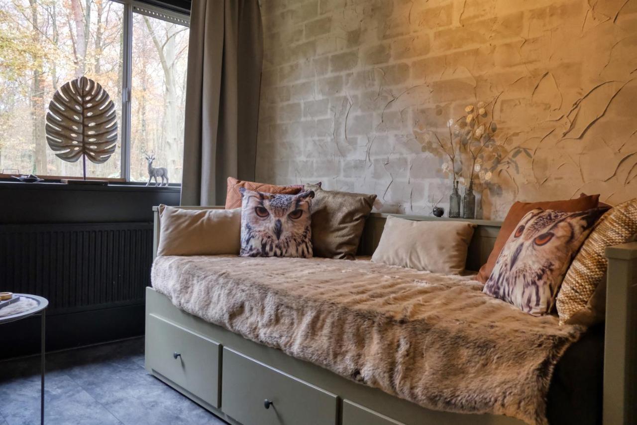 Lodge In Een Bosrijke Omgeving Met Hottub & Sauna Opt Rheezerveen Dış mekan fotoğraf